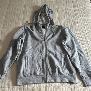 FIGS Men's Gray Zip-Up Hoodie